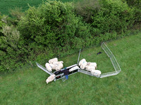 Rappa photo shoot sheep trailer